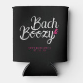 Bach & Boozy Black & Pink Junggeselinnen-Abschied Dosenkühler (Vorderseite)