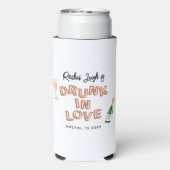 Bach & Boozy Rose Gold Bachelorette Wochenende Selters Dosenkühler (Seltzer Rückseite)