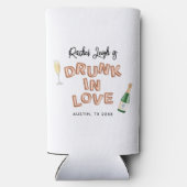 Bach & Boozy Rose Gold Bachelorette Wochenende Selters Dosenkühler (Rückseite)