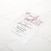 Bach & Boujee Diamond Glam Junggeselinnen-Abschied Folieneinladung (Gedreht)