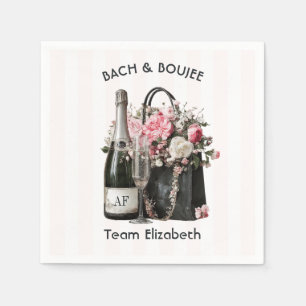 Bach & Boujee Personalisiertes Team Braut Junggese Serviette