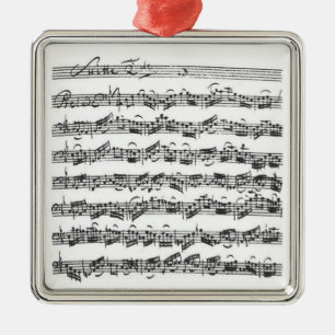 Bach Cello-Reihen-Anhänger-Verzierung Silbernes Ornament