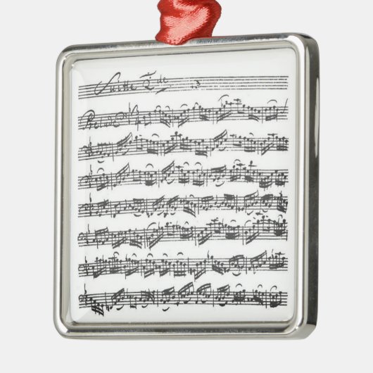 Bach Cello-Reihen-Anhänger-Verzierung Silbernes Ornament (Links)