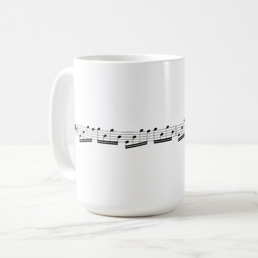 Bach Cello Suite for Dinner Kaffeetasse (Vorderseite Links)