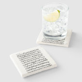 Bach Cello Suite for Dinner Steinuntersetzer (Seitenansicht)