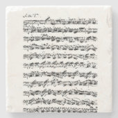 Bach Cello Suite for Dinner Steinuntersetzer (Vorderseite)