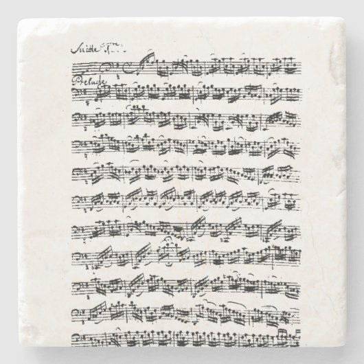 Bach Cello Suite for Dinner Steinuntersetzer (Vorderseite)