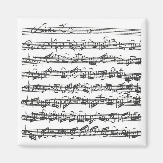 Bach Cello Suite Magnet (Vorne)