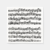 Bach Cello Suite Music Manuscript Serviette (Vorderseite)