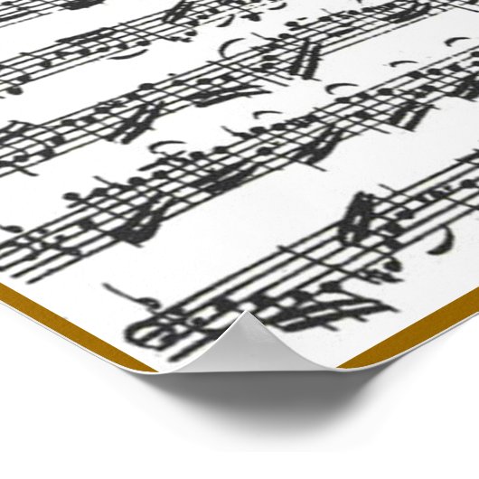 Bach Cello Suite Poster (Ecke)
