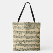 Bach Chaconne authentischer Manuskript-Auszug Tasche (Vorderseite)