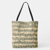 Bach Chaconne authentischer Manuskript-Auszug Tasche (Rückseite)