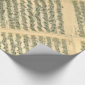 Bach Chaconne Manuskript for Solo Violin Geschenkpapier (Ecke)