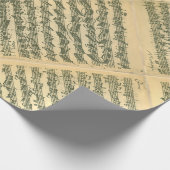 Bach Chaconne Manuskript for Solo Violin Geschenkpapier (Ecke)