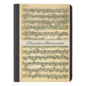 Bach Chaconne Manuskript für Extra Großes Moleskine Notizbuch (Vorderseite)