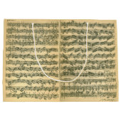 Bach Chaconne Manuskript für Solo- Violine Große Geschenktüte (Rückseite)