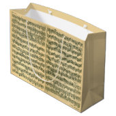 Bach Chaconne Manuskript für Solo- Violine Große Geschenktüte (Rückseite Schrägansicht)