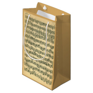 Bach Chaconne Musik-Manuskript für Solo- Violine Kleine Geschenktüte