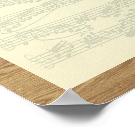 Bach Chaconne Poster (Ecke)