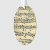 Bach Chaconne Violinen-Musik-Manuskript Ornament (Vorderseite)