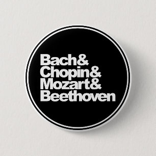 Bach, Chopin, Mozart und Beethoven Button