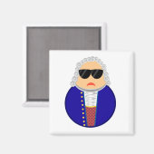 Bach Classic Music Composer Funny Gift Magnet (Vorderseite/Rückseite)
