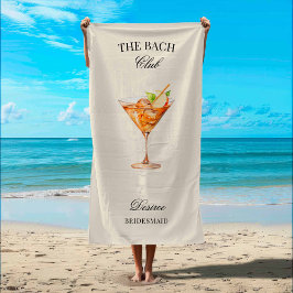 Bach Club Apple Cocktail Bachelorette Strandtuch