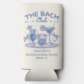 Bach Club Blue Beach Cocktail Junggeselinnen-Absch Selters Dosenkühler (Rückseite)
