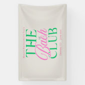 Bach Club Modern Simple Pink Green Bachelorette Banner (Vertikal)