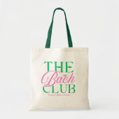 Bach Club Modern Simple Pink Green Bachelorette Tragetasche (Vorne)