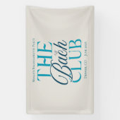 Bach Club Moderner Blue Junggeselinnen-Abschied Banner (Vertikal)