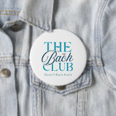 Bach Club Moderner Blue Junggeselinnen-Abschied Button (Beispiel)