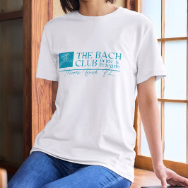 Bach Club Moderner Blue Junggeselinnen-Abschied T-Shirt