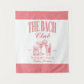 Bach Club Personalisiert Junggeselinnen-Abschied C Wandteppich (Vorderseite)