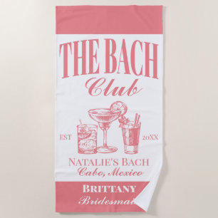 Bach Club Personalisierte Junggesellinnenabschied  Strandtuch