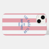 Bach Club Wappen Rosa Bachelorette Case-Mate iPhone Hülle (Rückseite (Horizontal))