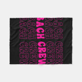 Bach Crew Bride Squad Brautparty Bachelorette Ma Fleecedecke (Vorderseite (Horizontal))