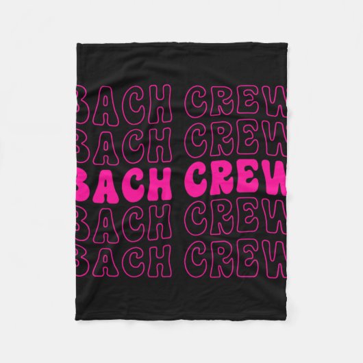 Bach Crew Bride Squad Brautparty Bachelorette Ma Fleecedecke (Vorderseite)