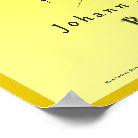 Bach Face the Music Poster (Ecke)