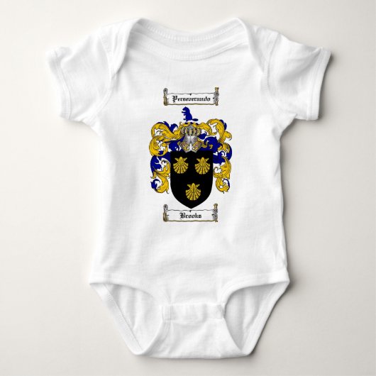 BACH-FAMILIENWAPPEN - BACH-WAPPEN BABY STRAMPLER (Vorderseite)