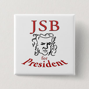 Bach für Präsident Button