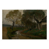 Bach hinter ruhigen Gewässern rustikaler Charme Poster (Vorderseite)