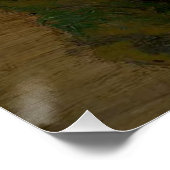 Bach hinter ruhigen Gewässern rustikaler Charme Poster (Ecke)