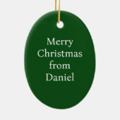 Bach Humbug Funny Classic Music Themed Keramik Ornament (Hinten)