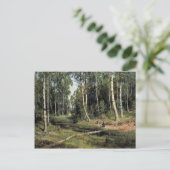 Bach im Birkenwald von Schischkin Iwan Iwanow Postkarte (Stehend Vorderseite)