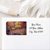 Bach im Herbst Rücksendeadressen-Aufkleber (Insitu)