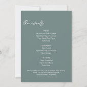 Bach im Woods Camping Bachelorette Wochenende Einladung (Rückseite)