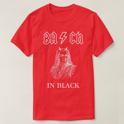 Bach in Schwarz T-Shirt (Design vorne)