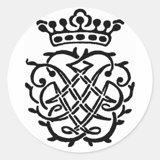 Bach Insignia Runder Aufkleber (Vorderseite)