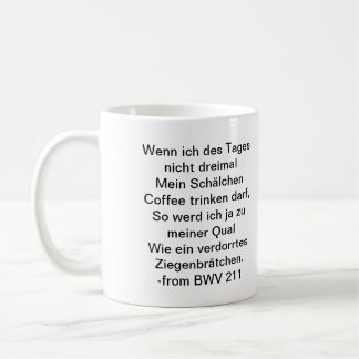 Bach Kaffee-Tasse - Deutscher Kaffeetasse